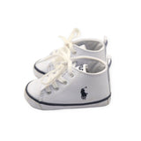 Polo Ralph Lauren White Canvas Baby Shoes