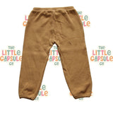 Quincy Mae Taupe Waffle Cotton Two-Piece Set