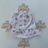 Pink Floral Bonnet