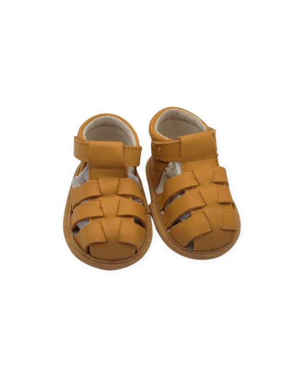 Pretty Brave Tan Leather Sandals