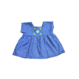Country Road Blue Cotton Tunic Dress
