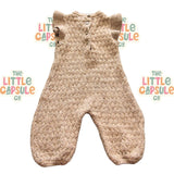 Quincy Mae Taupe Knit Playsuit