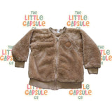 Huxbaby Teddy Fleece “H” Jacket