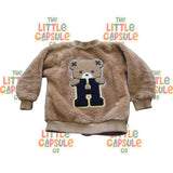 Huxbaby Teddy Fleece “H” Jacket