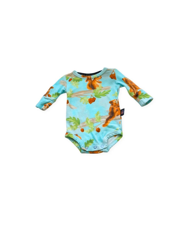 Kip & Co Squirrel Tree Print Bodysuit
