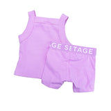 Seed Heritage Pink Logo Bike-short Set