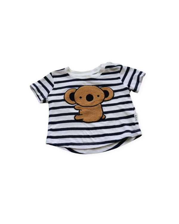 Hux baby Stripe Tee with Koala