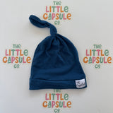 Copper Pearl Top Knot Beanies