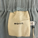 Worrn Dusty Blue Waffle Shorts
