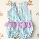 Vintage Lyn Maid Safari Stripe Playsuit