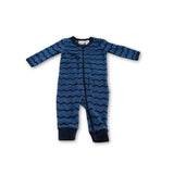 Marquise Blue Zigzag Romper