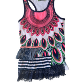 Desigual Patch Frill Tee