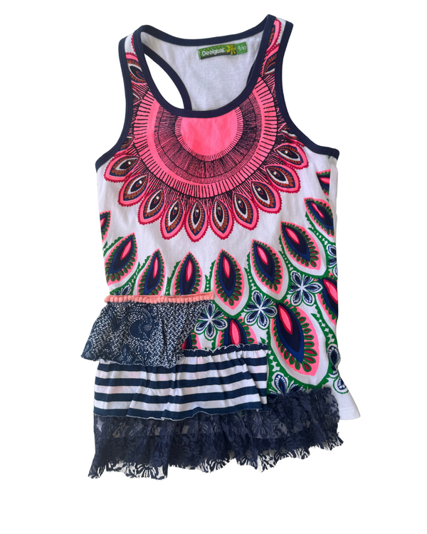 Desigual Patch Frill Tee