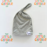 Copper Pearl Top Knot Beanies