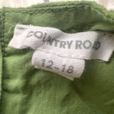 Country Road Green Puff Sleeve Playsuit