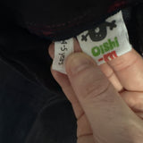 Oishi-m Denim Jeans with Pink Floral Patch