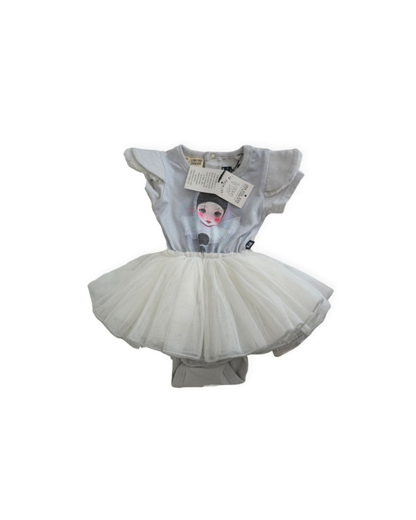 Rock Your Kid Blue Clown Tutu Dress Bodysuit