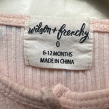 Wilson & Frenchy Pink Floral Ribbed Cotton Playsuit