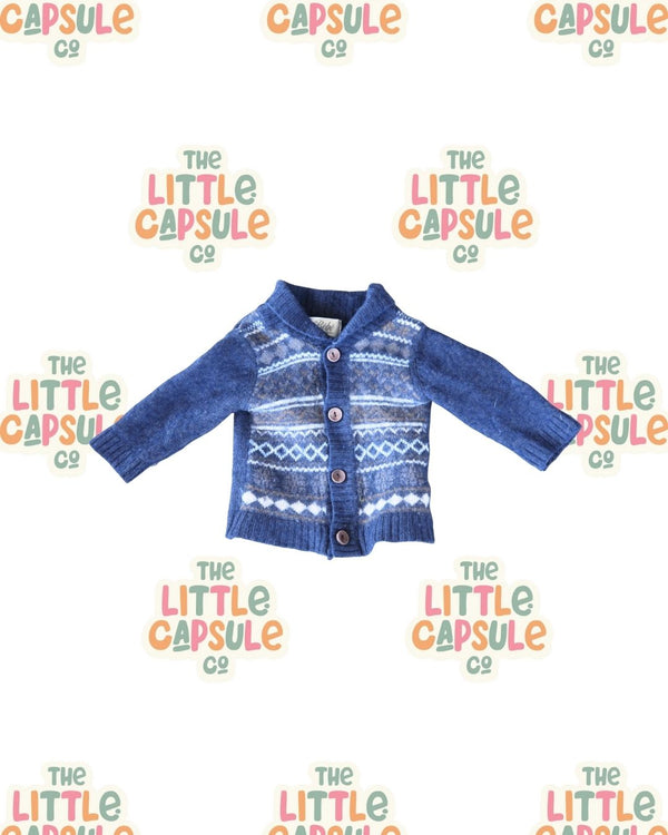 Bébé Blue Scandi Knit Cardigan