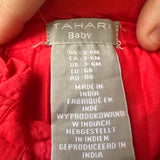 Tahari Red Pinafore Dress