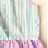 Vintage Lyn Maid Safari Stripe Playsuit