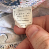 With Love for Kids Blue Floral Leggings