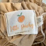 Little Peachy Tan Cotton Dress with Bloomers