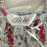 Bebe Blue Top with Floral Print