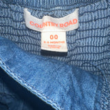 Country Road Blue Cotton Tunic Dress
