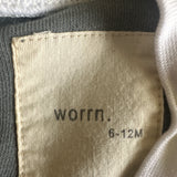 Worrn Blue & White Long Sleeve Bodysuit