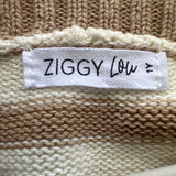 Ziggy Lou Tan Stripe Knit Dress