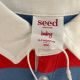 Seed Heritage Blue & Red Rugby Shirt