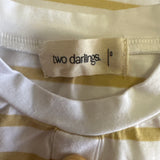 Two Darlings Yellow Stripe Bodysuit