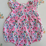 Milky Bright Geometric Pink Playsuit