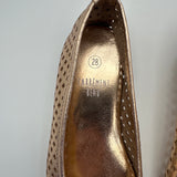 Carrément Beau Rose Gold Ballet Flats