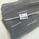 Copper Pearl Grey & White Stripe Cotton Wrap