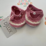 Dlux Pink Crochet Booties