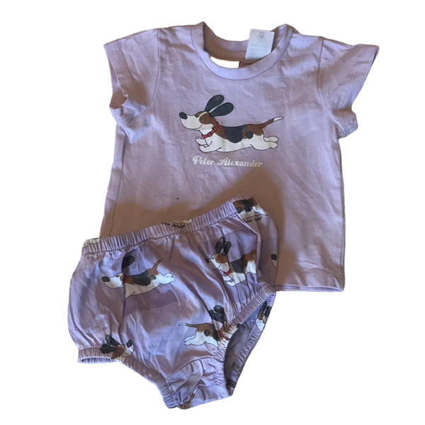 Peter Alexander Purple Running Pup Set