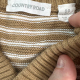 Country Road Brown Stripe Knit Cardigan