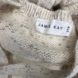 Jamie Kay Cream Knit Top with Purple Fleck