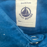 Petit Bateau Blue Button Shirt