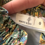Toots Kids Green, Yellow & Blue Floral Skirt with Bow