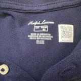 Ralph Lauren Navy Lace Hem Dress