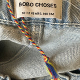 Bobo Choses Denim Skirt with Coloured Buttons