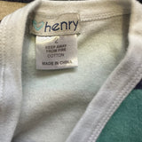 Love Henry Blue Striped Footed Romper