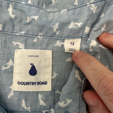 Country Road fish Blue Shirt