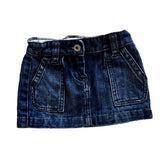 Seed Denim Logo Skirt