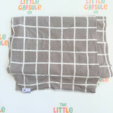 Copper Pearl Brown Check Cotton Wrap
