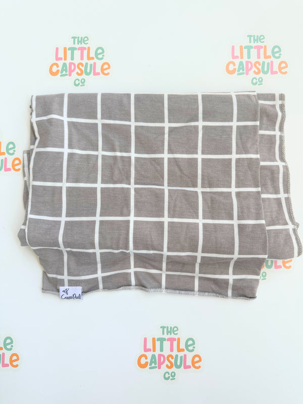 Copper Pearl Brown Check Cotton Wrap