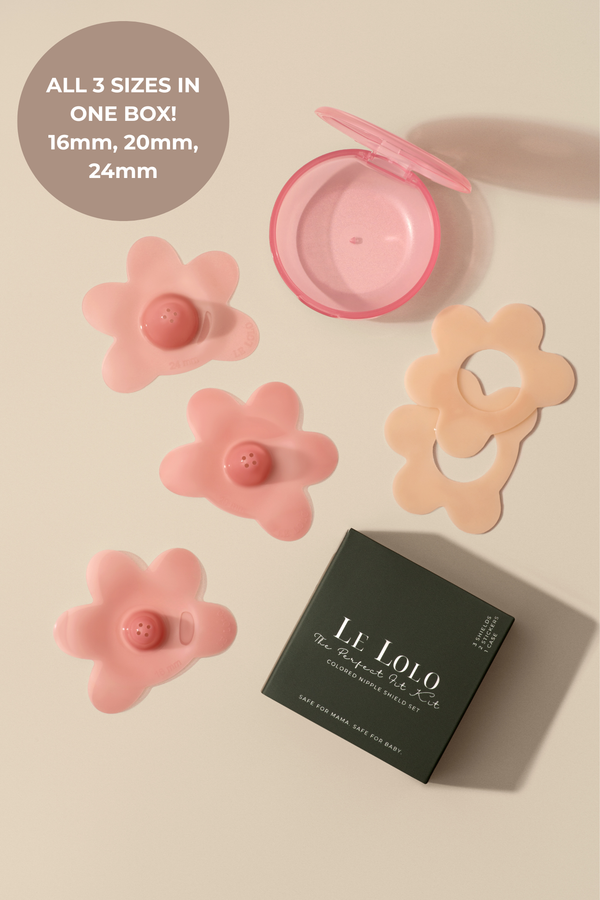 Le Lolo Perfect Fit Kit – Blush – size One Size (3 Shields + Case)